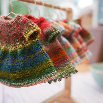 Sock Yarn Pinafore & Cardigans