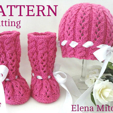 Baby Shoes Baby Cap Knitted Baby Set by Elena Mitchell