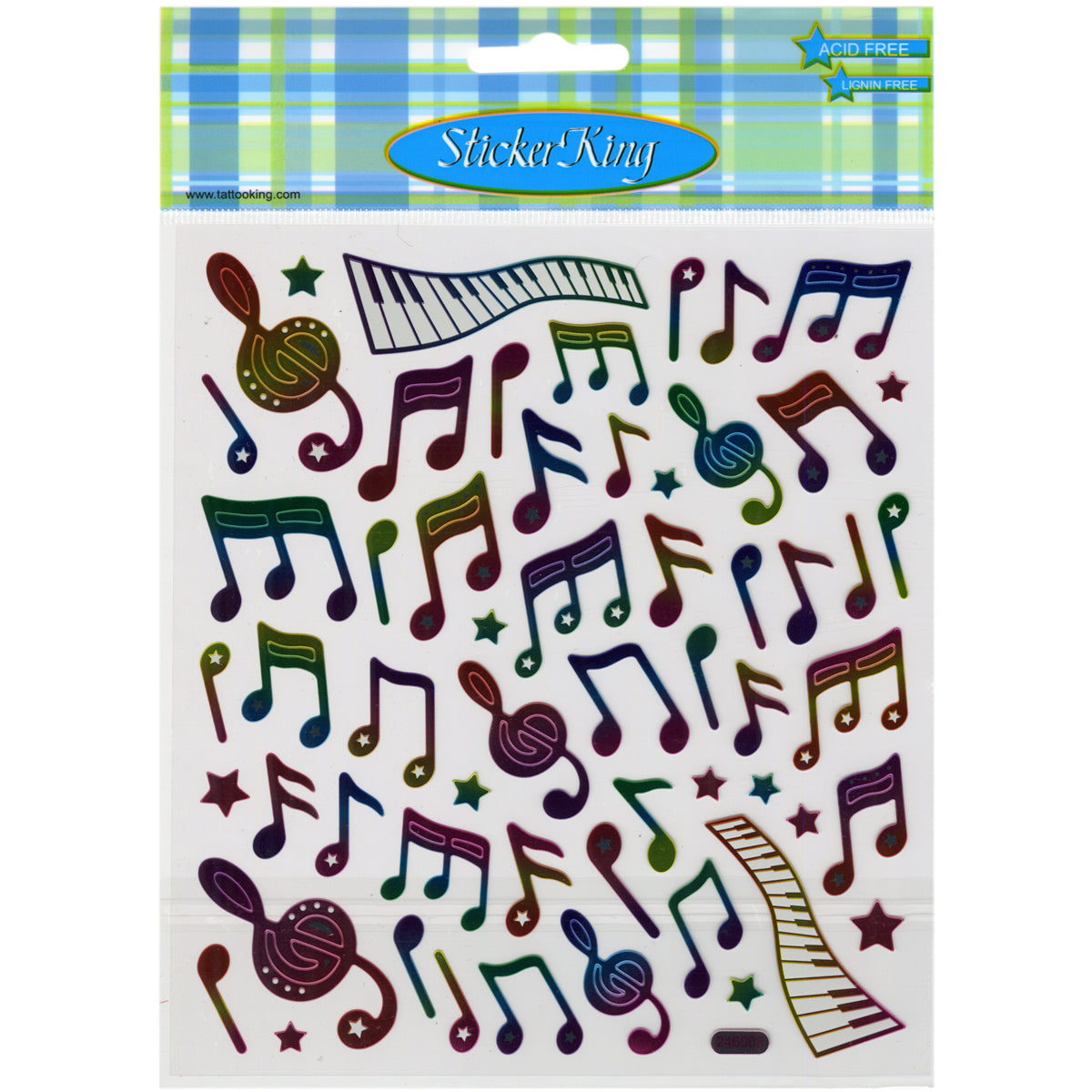Tattoo King Sticker King Stickers - Music Notes