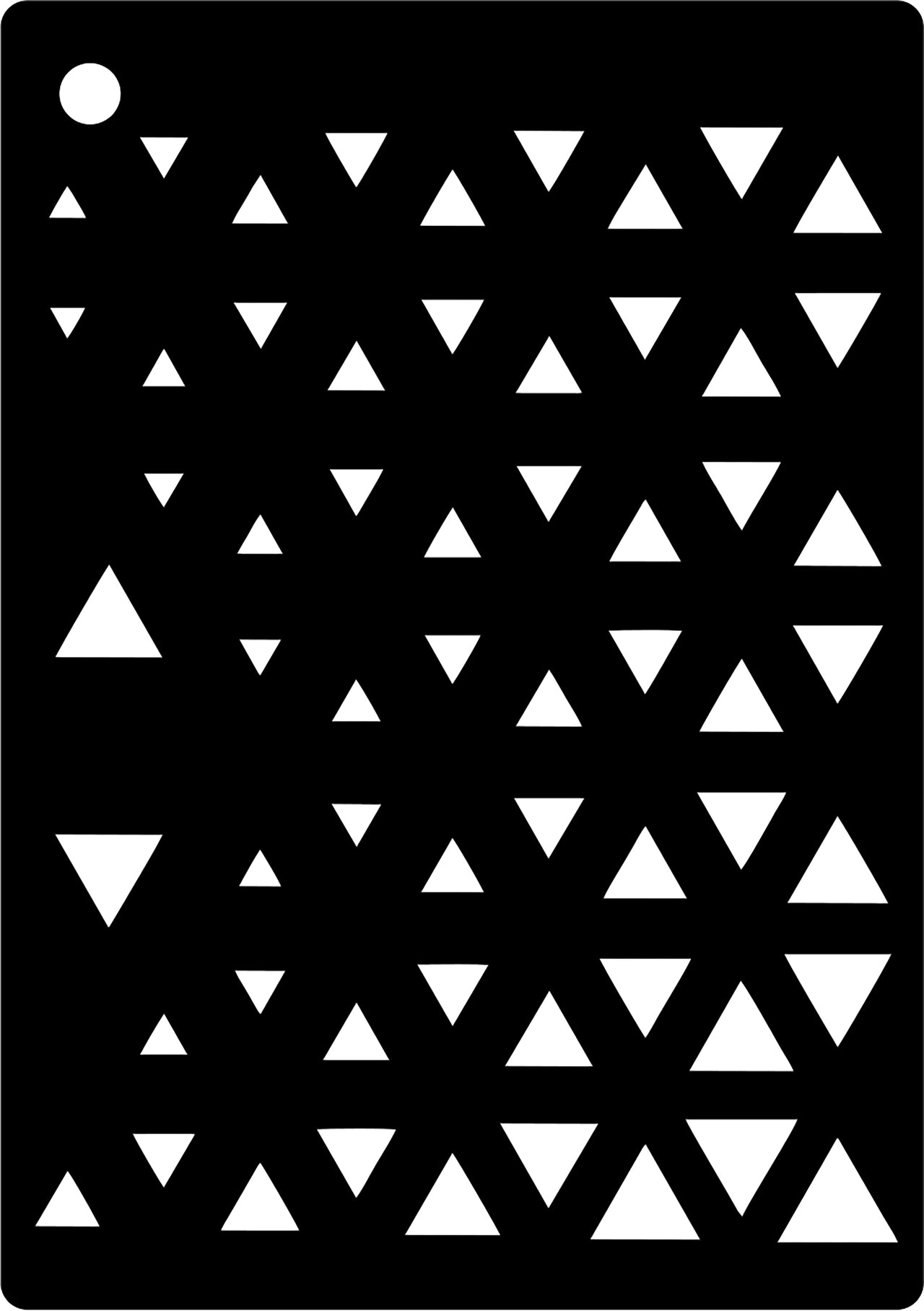 Creative Expressions Mini Stencil - Triangles