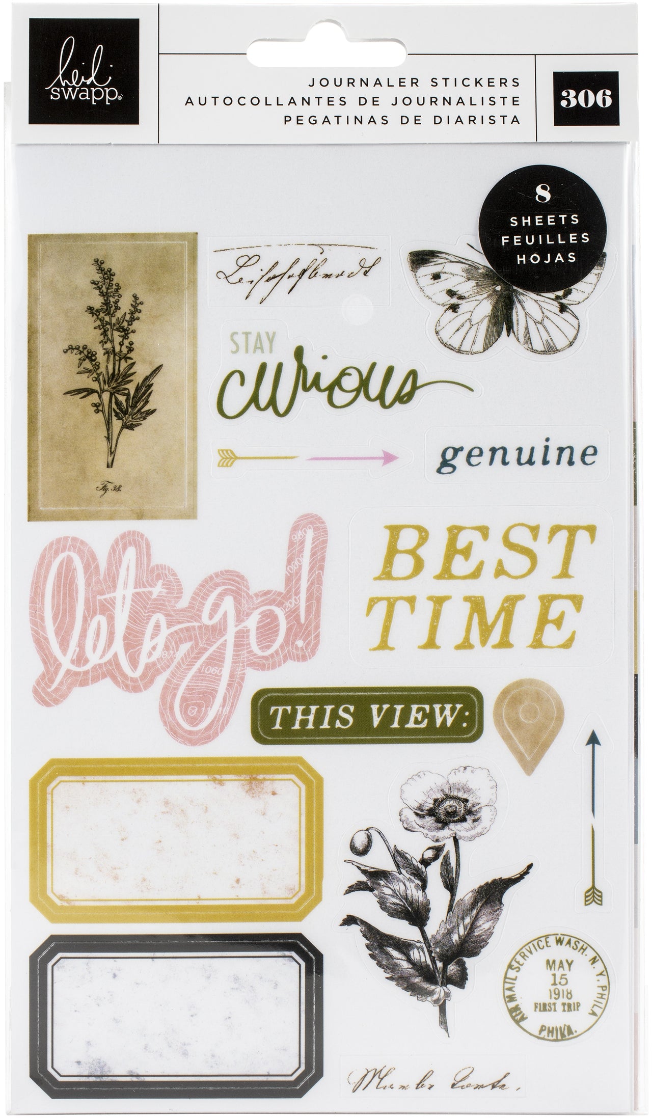 American Crafts Heidi Swapp Storyline Chapters Mini Sticker Book - The Journaler