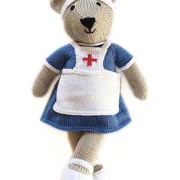 Nurse teddy bear pattern 19046