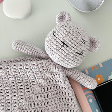 Bear lovey blanket crochet pattern