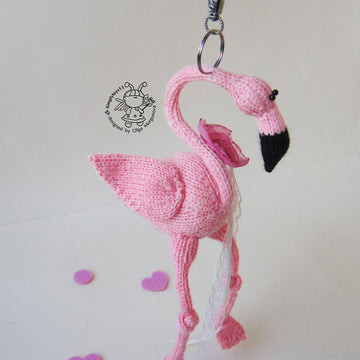 Keychain Pink flamingo