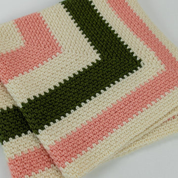 Boho Baby! Infinity Moss Square Crochet Blanket