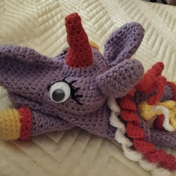 Unicorn Crochet Hand Puppet