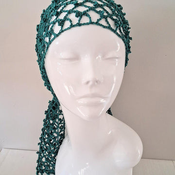 Crochet Trellis Mesh Head Wrap