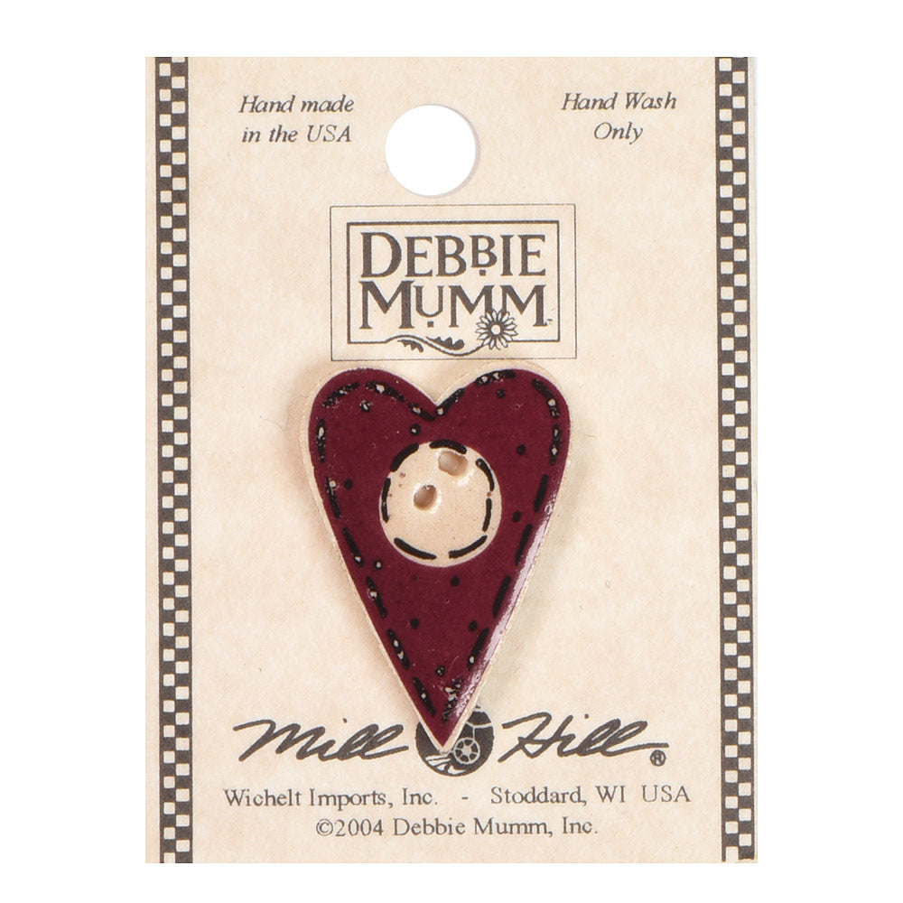 Mill Hill Button 43024 - Folk Heart with Button
