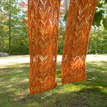 Fall Foliage Lace Scarf