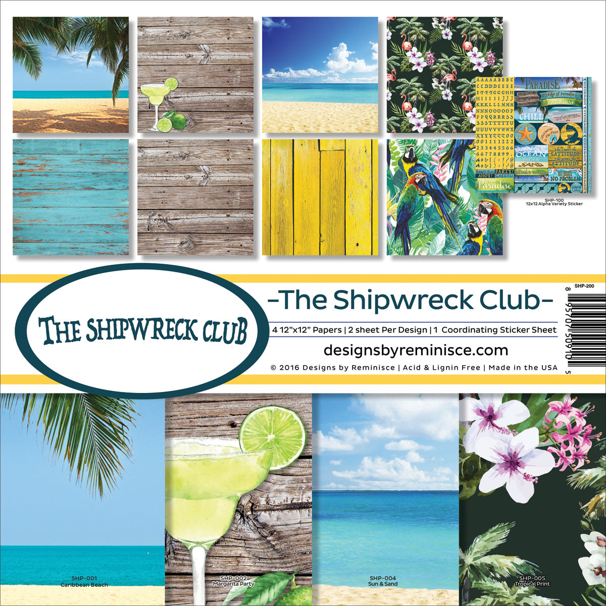 Reminisce Collection Kit 12"X12" - Shipwreck Club