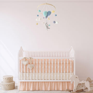 Elephant with balloons baby mobile