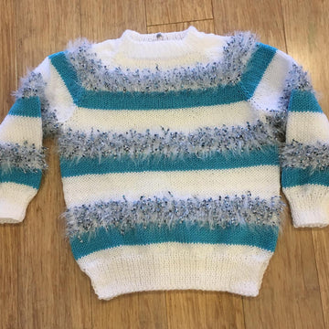 Child’s Furry Top Down Raglan Jumper 2T-12yrs