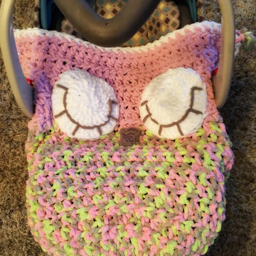 Sleepy Owl Car Seat Cozy