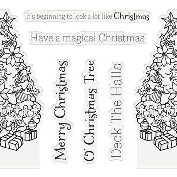 Crafter's Companion Gemini Stamps & Dies - O' Christmas Tree Photoframe & Wallet