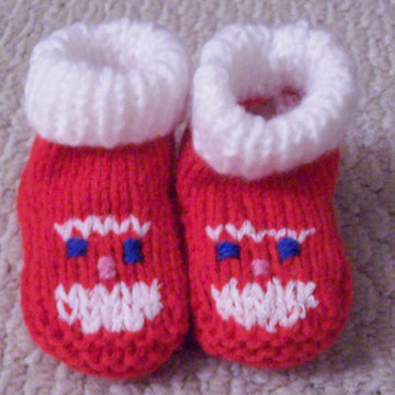 Santa Booties 0-3 months