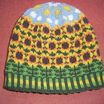 Sunflower beanie