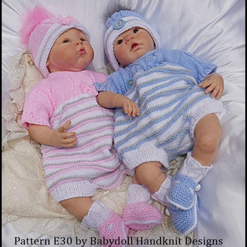 Unisex Romper Set 16-22 inch dolls/newborn/0-3m baby