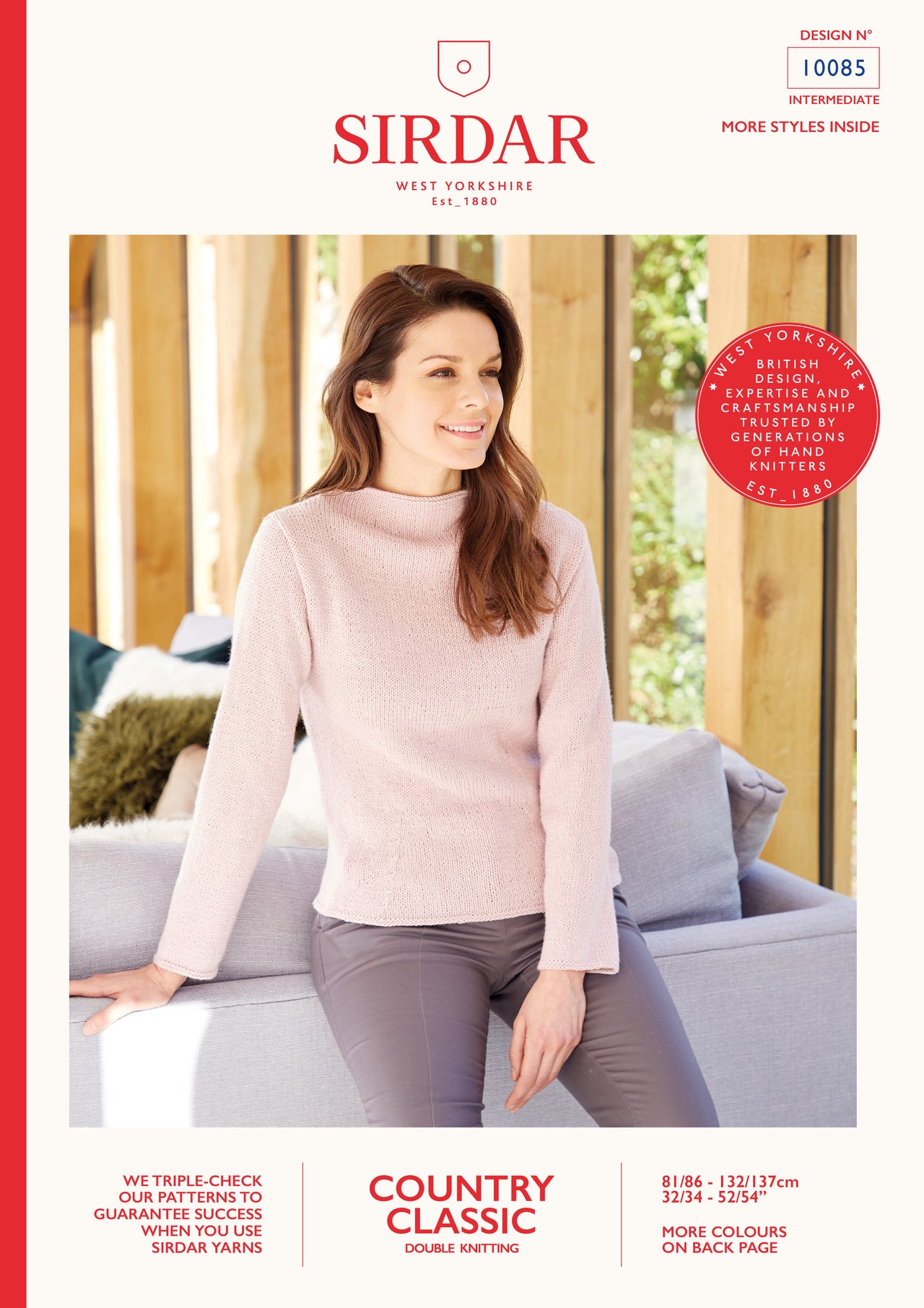 Jumper in Sirdar Country Classic DK - 10085 - Leaflet