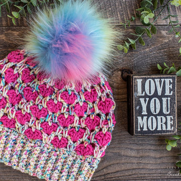 Snow Heart Beanie