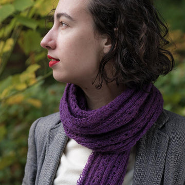 Foot Steps Lace Scarf