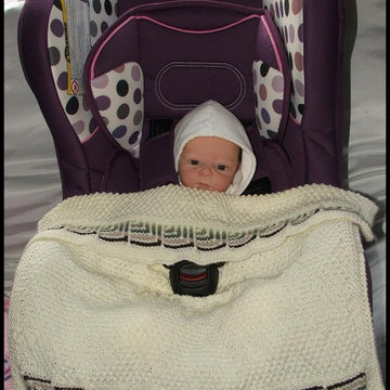 8 Patterns for Car Seat Blankets to fit standard 0-9m car seats