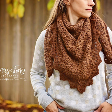 Alpaca Triangle Shawl or Scarf