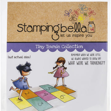 Stamping Bella Cling Stamps - Tiny Townies Playing Hopscotch