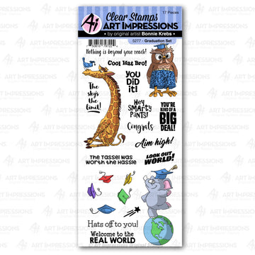 Art Impressions Graduation Clear Stamp - Graduation