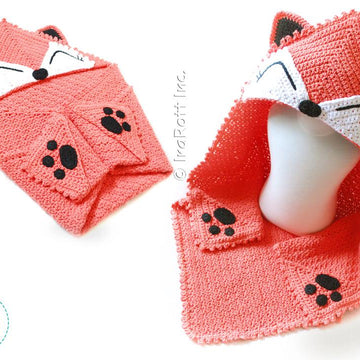Foxy Beach Towel or Hooded Blanket