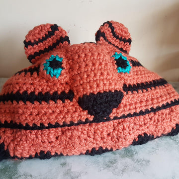 2in1 Safari Tiger Hooded Blanket