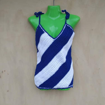 Diagonal tank top