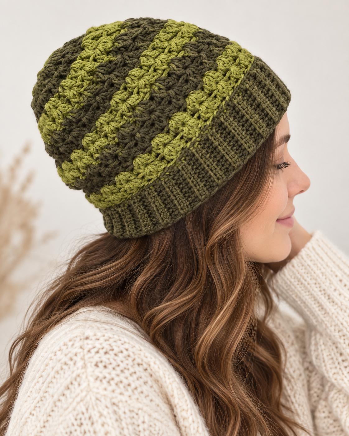 Crochet Women Hat Pattern PDF + Video Tutorial