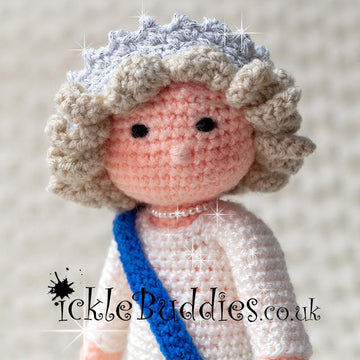 Princess, Queen CROCHET Doll Pattern - Advanced - UK Terminology