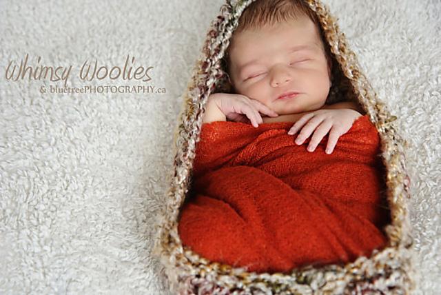 'Deep Earth Baby Bowl' Crochet Cocoon
