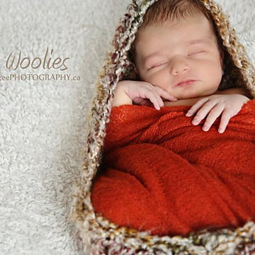 'Deep Earth Baby Bowl' Crochet Cocoon