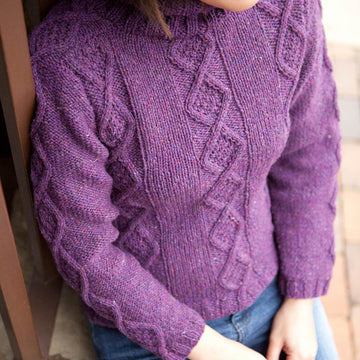 Diane Keaton Cabled Turtleneck