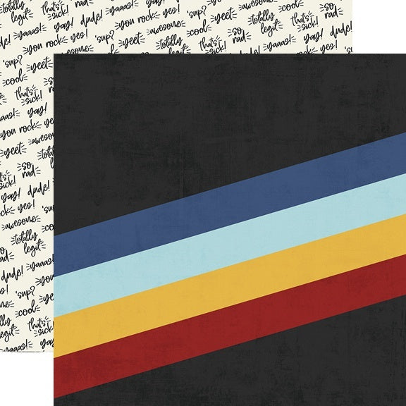 Simple Stories Bro & Co. Double-Sided Cardstock 12"X12" 25/Pkg - So Rad!