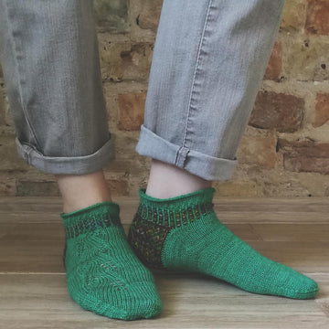 Fern flower socks