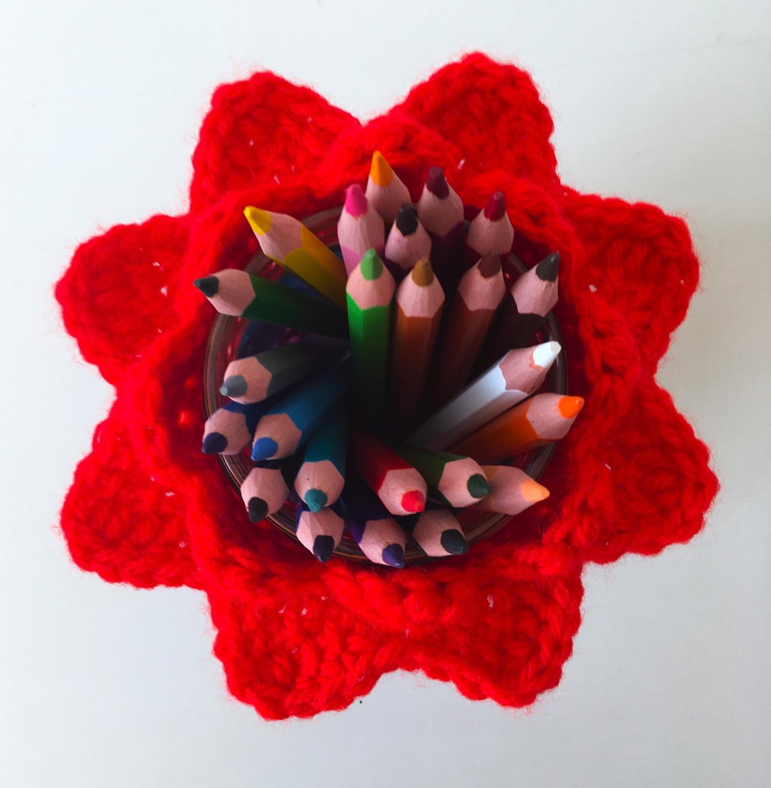 Flower top jar cover II by HueLaVive