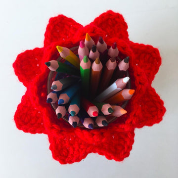 Flower top jar cover II by HueLaVive