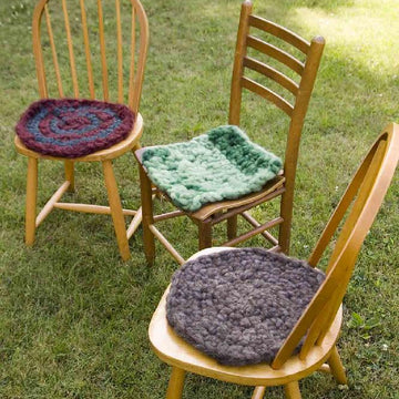 Sit Upon: A Crocheted Wool Roving Seat Pad