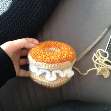Bagel Crochet Pattern, Bagel Amigurumi