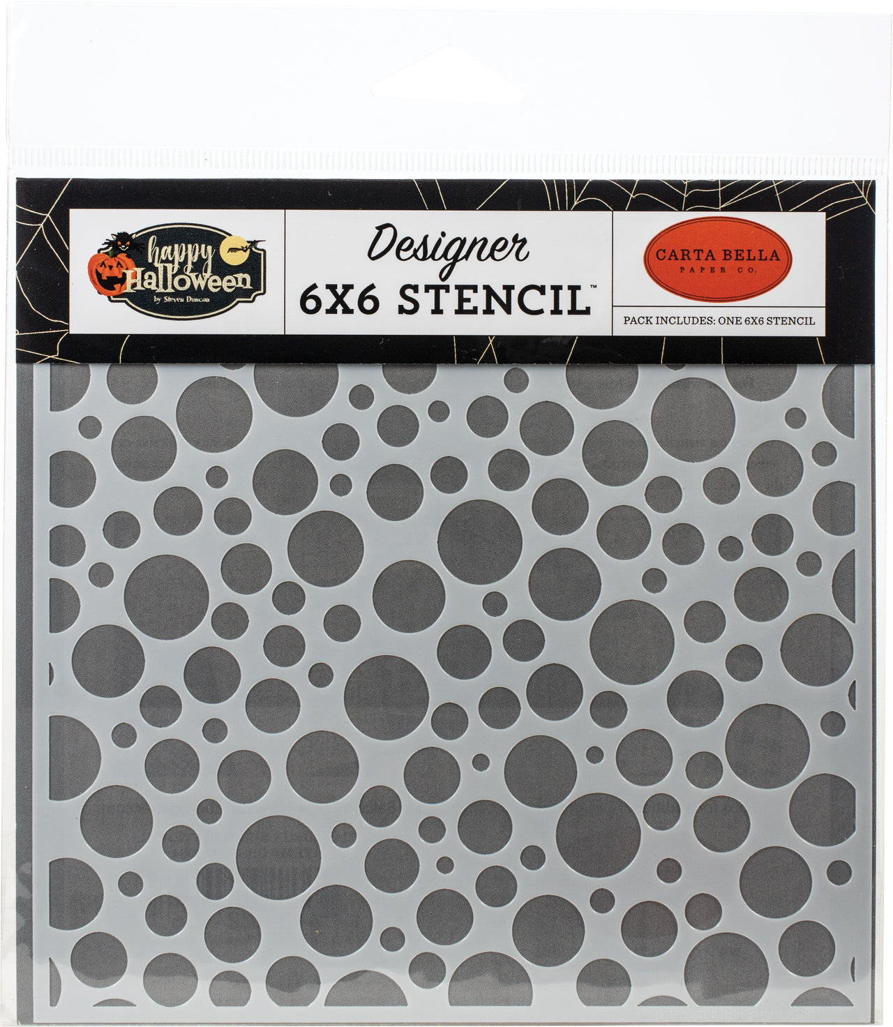 Echo Park Paper Carta Bella Stencil 6"X6" - Cauldron Bubbles