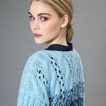 Pull trecce a jours