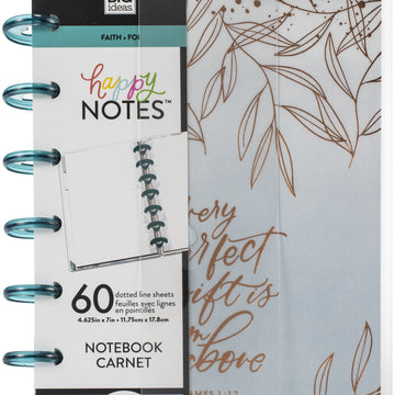 Happy Planner Mini Notebook W/60 Sheets - Faith