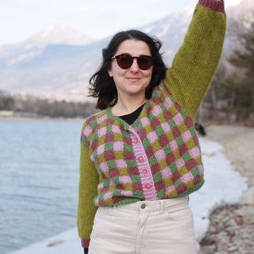 Elmer Cardigan: A Colorful and Textured Knit