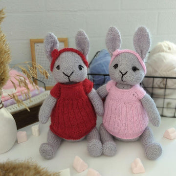 Bunny Knitting Pattern | Rabbit Toy PDF | Tia the Little Bunny