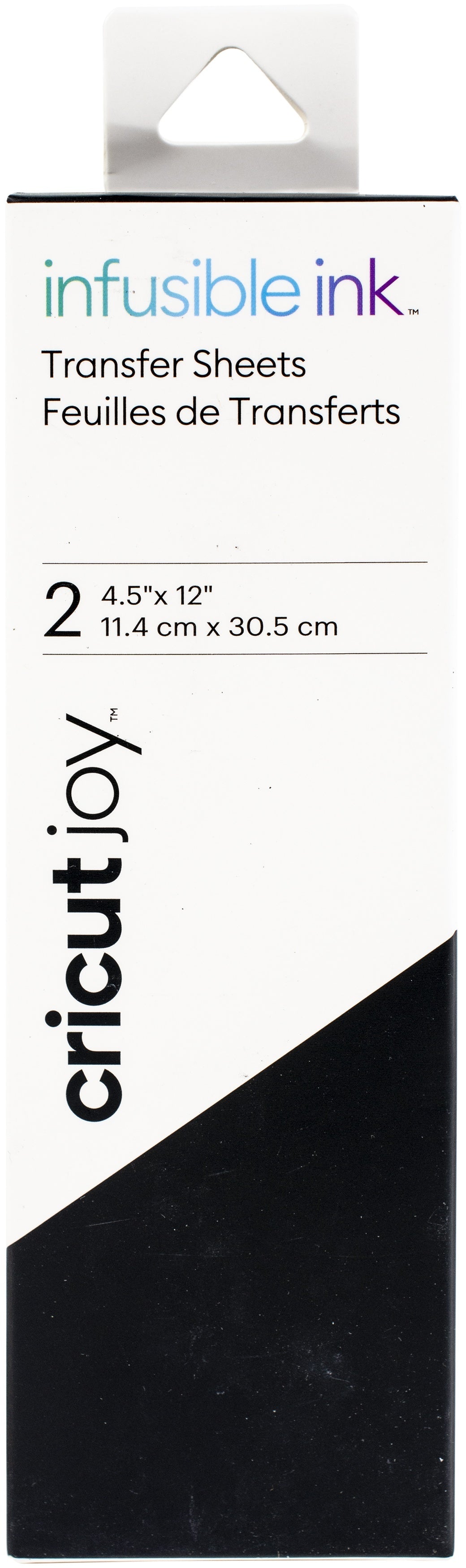 Cricut Joy Infusible Ink Transfer Sheet 4.5"X12" 2/Pkg - Black