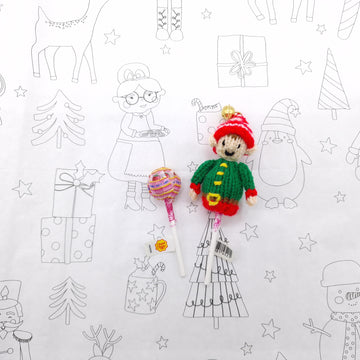 Santa and Elf Lollipop Topper Hats - Stocking Filler