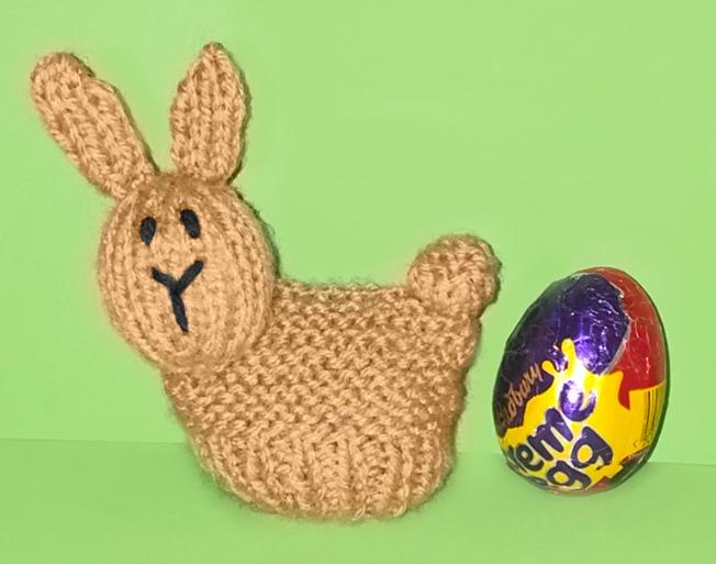 Easter Bunny Rabbit Basket choc cover Creme Egg